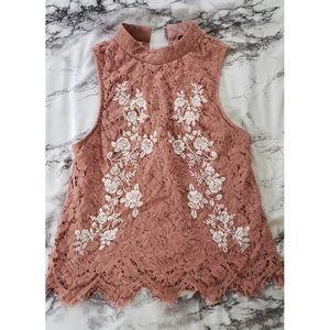 Pink Lace Shirt